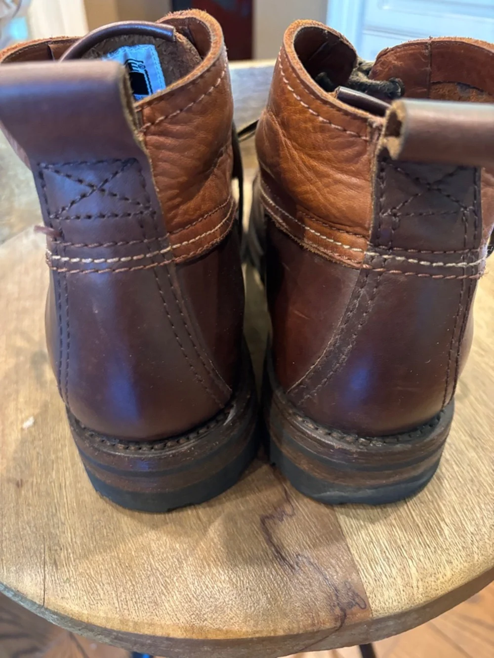 Frye sherling lined men’s lace up leather boot